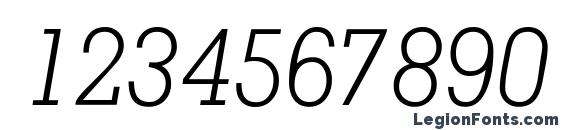 Jaaklightssk italic Font, Number Fonts