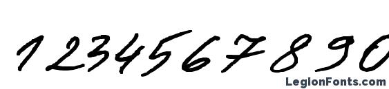 Jacek Zieba Jasinski Regular Font, Number Fonts