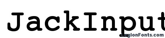 шрифт JackInput Bold, бесплатный шрифт JackInput Bold, предварительный просмотр шрифта JackInput Bold