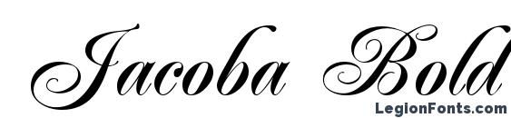шрифт Jacoba Bold, бесплатный шрифт Jacoba Bold, предварительный просмотр шрифта Jacoba Bold