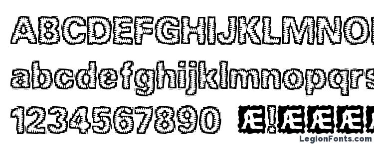 глифы шрифта Jagged (BRK), символы шрифта Jagged (BRK), символьная карта шрифта Jagged (BRK), предварительный просмотр шрифта Jagged (BRK), алфавит шрифта Jagged (BRK), шрифт Jagged (BRK)