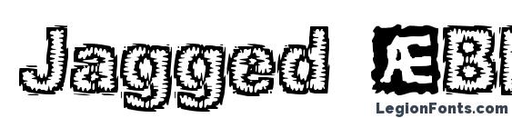 шрифт Jagged (BRK), бесплатный шрифт Jagged (BRK), предварительный просмотр шрифта Jagged (BRK)