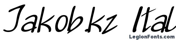 Jakob.kz Italic font, free Jakob.kz Italic font, preview Jakob.kz Italic font