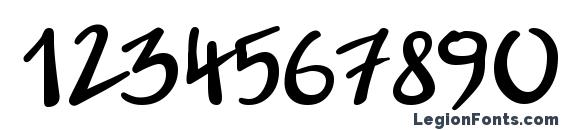 JakobCTT Bold Font, Number Fonts