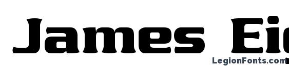 шрифт James Eight Eleven, бесплатный шрифт James Eight Eleven, предварительный просмотр шрифта James Eight Eleven