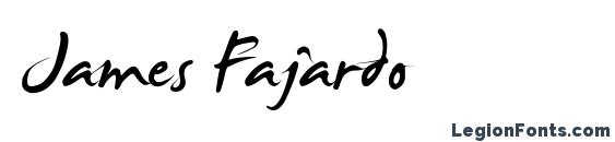 шрифт James Fajardo, бесплатный шрифт James Fajardo, предварительный просмотр шрифта James Fajardo