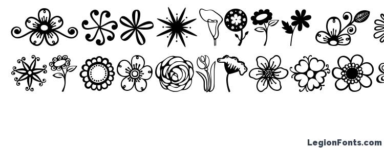 glyphs Janda Flower Doodles font, сharacters Janda Flower Doodles font, symbols Janda Flower Doodles font, character map Janda Flower Doodles font, preview Janda Flower Doodles font, abc Janda Flower Doodles font, Janda Flower Doodles font