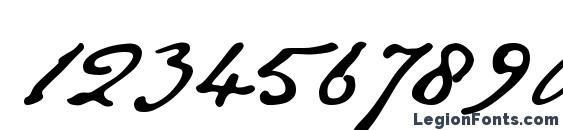 JaneAusten Font, Number Fonts