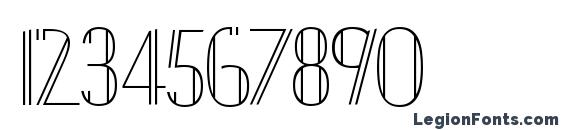 Шрифт Janesville 51, Шрифты для цифр и чисел