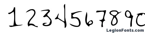 Janet regular Font, Number Fonts