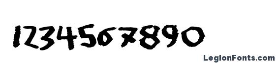 Jangly walk Font, Number Fonts