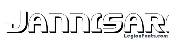 Jannisaries Shadow font, free Jannisaries Shadow font, preview Jannisaries Shadow font