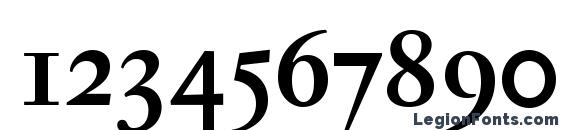 Jannon T Moderne OT Bold Font, Number Fonts