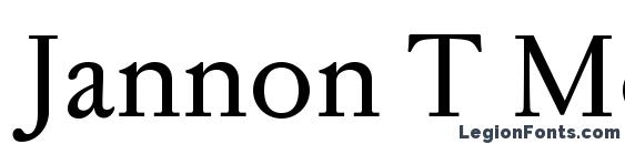 Jannon T Moderne OT font, free Jannon T Moderne OT font, preview Jannon T Moderne OT font