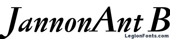 JannonAnt BoldItalic font, free JannonAnt BoldItalic font, preview JannonAnt BoldItalic font