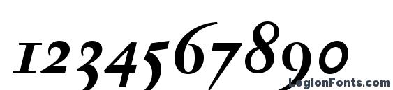 JannonAntOSF BoldItalic Font, Number Fonts