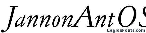 JannonAntOSF Italic font, free JannonAntOSF Italic font, preview JannonAntOSF Italic font
