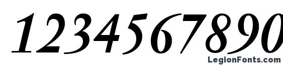 JannonMed BoldItalic Font, Number Fonts
