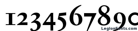 JannonTextMedOSF Bold Font, Number Fonts