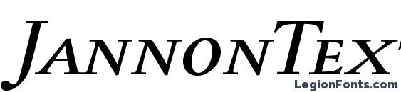 JannonTextMedSC Italic Font