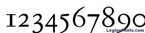 JannonTextOSF Font, Number Fonts