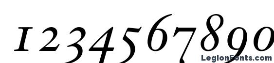 Janson OldStyle SSi Italic Oldstyle Figures Font, Number Fonts