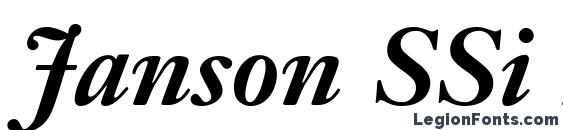 Janson SSi Bold Italic Font
