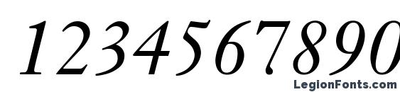 Janson SSi Italic Font, Number Fonts