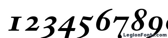 Шрифт Janson Text 76 Bold Italic Oldstyle Figures, Шрифты для цифр и чисел
