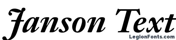 шрифт Janson Text 76 Bold Italic Oldstyle Figures, бесплатный шрифт Janson Text 76 Bold Italic Oldstyle Figures, предварительный просмотр шрифта Janson Text 76 Bold Italic Oldstyle Figures
