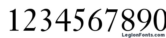 Janson Text LT 55 Roman Font, Number Fonts