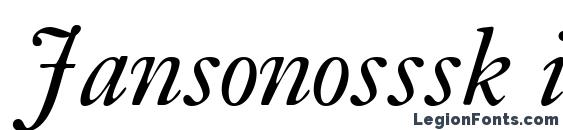 Jansonosssk italic Font