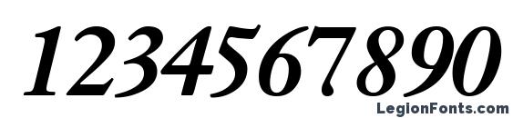 Jansonssk bold italic Font, Number Fonts