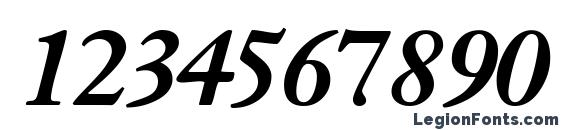 Jansonssk bolditalic Font, Number Fonts