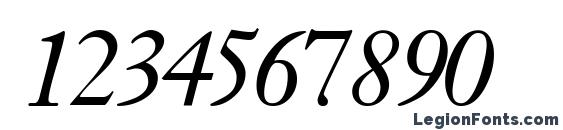 Jansonssk italic Font, Number Fonts