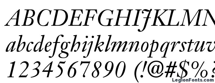 glyphs JansonTextLTStd Italic font, сharacters JansonTextLTStd Italic font, symbols JansonTextLTStd Italic font, character map JansonTextLTStd Italic font, preview JansonTextLTStd Italic font, abc JansonTextLTStd Italic font, JansonTextLTStd Italic font