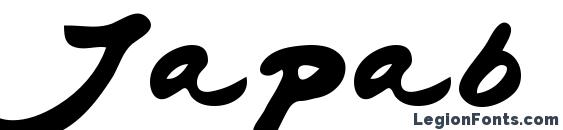 шрифт Japab, бесплатный шрифт Japab, предварительный просмотр шрифта Japab