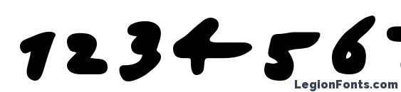 Japanese Brush Font, Number Fonts