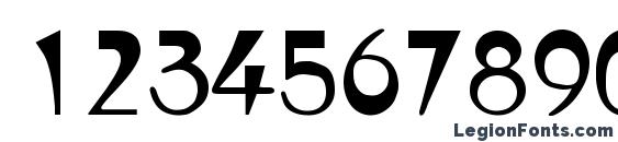 Japanette Regular Font, Number Fonts