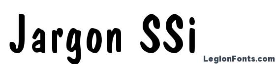 Jargon SSi font, free Jargon SSi font, preview Jargon SSi font