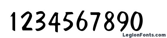 Jargonlightssk regular Font, Number Fonts