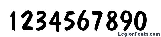 Jargonssk regular Font, Number Fonts