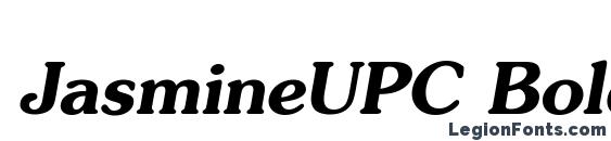 JasmineUPC Bold Italic Font, All Fonts