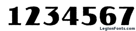 Jaspertitulrg bold Font, Number Fonts