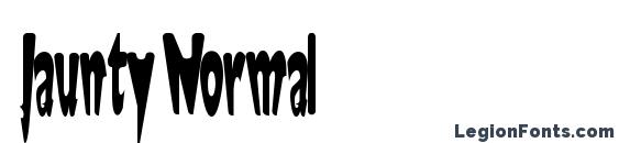 Jaunty Normal font, free Jaunty Normal font, preview Jaunty Normal font