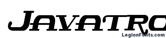 шрифт Javatronic, бесплатный шрифт Javatronic, предварительный просмотр шрифта Javatronic