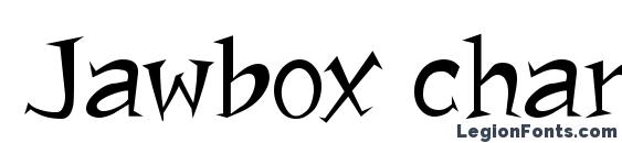 Jawbox chanky font, free Jawbox chanky font, preview Jawbox chanky font
