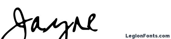 шрифт Jayne, бесплатный шрифт Jayne, предварительный просмотр шрифта Jayne