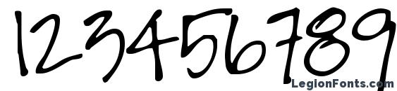 Jayneprint Font, Number Fonts