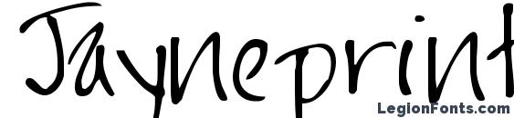 Jayneprint Font